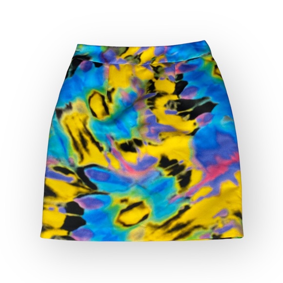 Love Moschino Dresses & Skirts - new Love Moschino ❤︎ Time Warp Psychedelic Tie Dye Print Mini Skirt ❤︎ Size 4